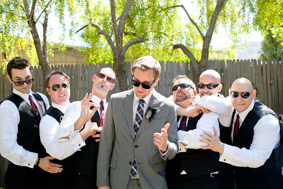 Georis Winery, groomsmen, sunglasses, cool shot of groomsmen