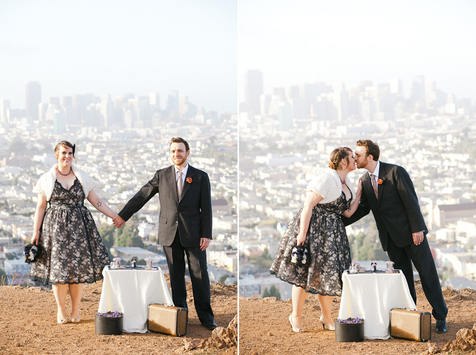 post wedding photoshoot, bernal heights photoshoot, san francisco, halloween inspired