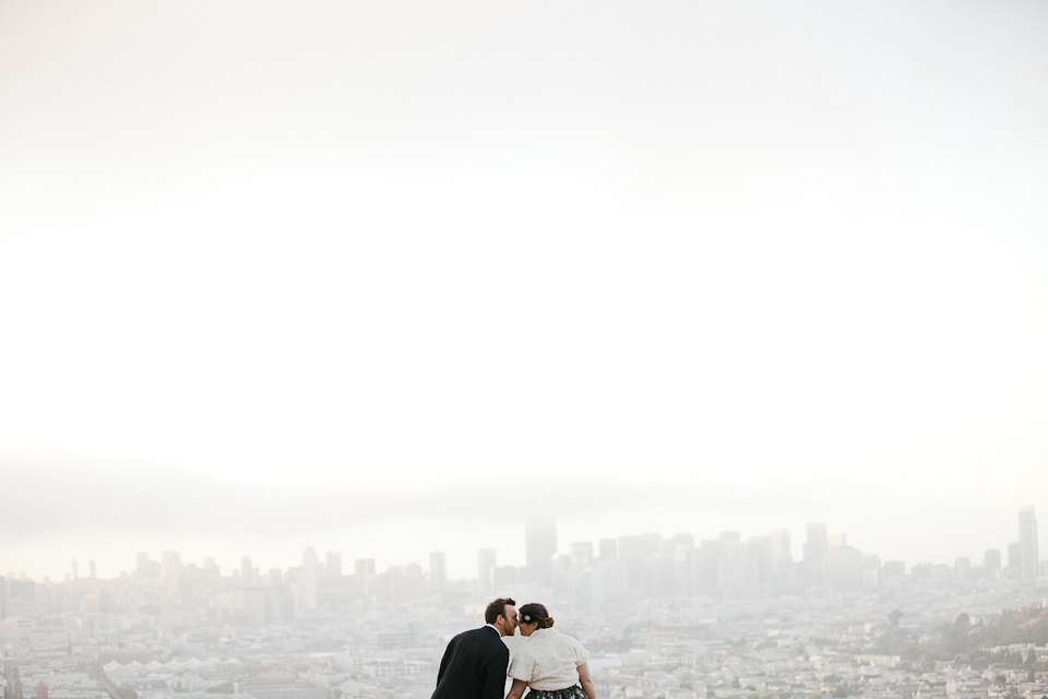 post wedding photoshoot, bernal heights photoshoot, san francisco, halloween inspired, vintage luggage, DIY details