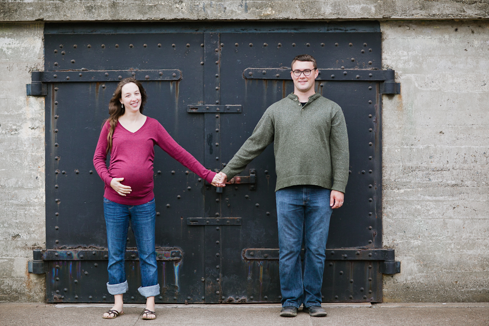 baker beach maternity session, san francisco, laurel and stephen, golden gate bridge