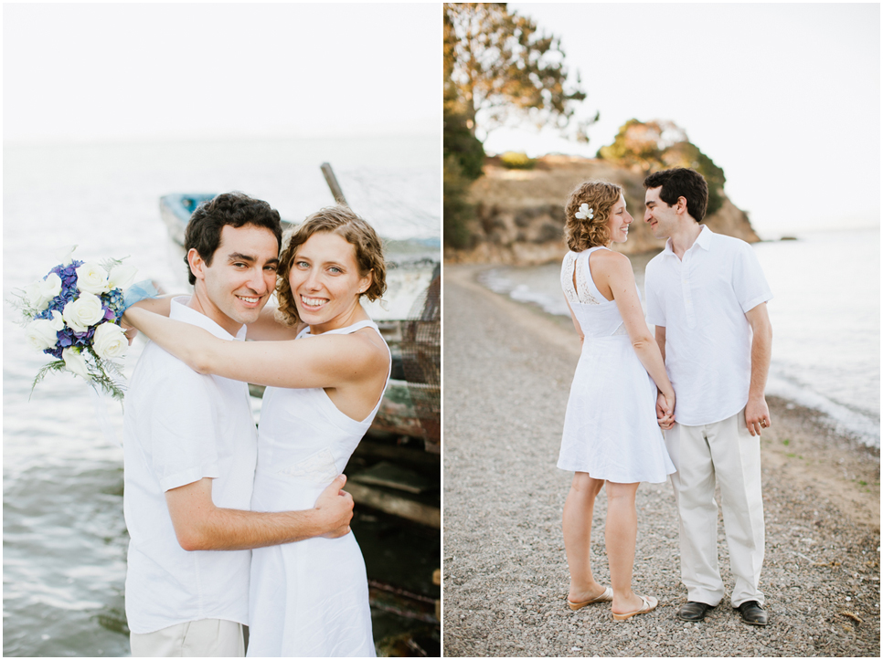 china camp state park wedding, san rafael wedding photographer, elope, elopement wedding, intimate wedding, rustic wedding, untraditional wedding, golden light portraits, rustic steam boat, vintage steam boat, lake, water, small ceremony, diy brides