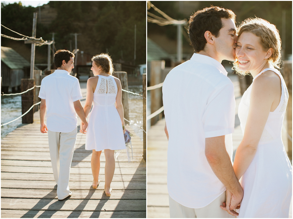 china camp state park wedding, san rafael wedding photographer, elope, elopement wedding, intimate wedding, rustic wedding, untraditional wedding, golden light portraits, rustic steam boat, vintage steam boat, lake, water, small ceremony, diy brides