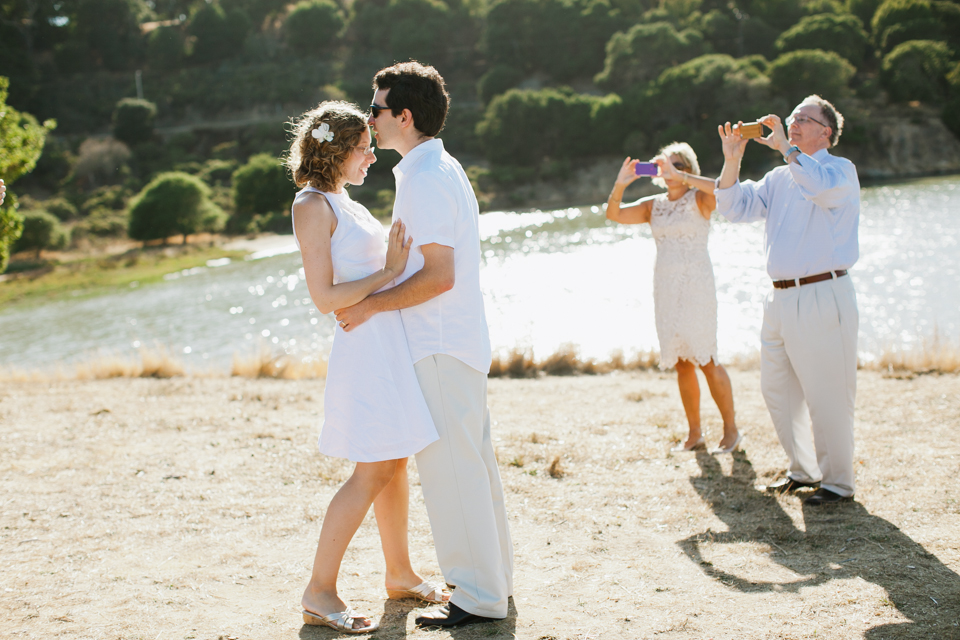 china camp state park wedding, san rafael wedding photographer, elope, elopement wedding, intimate wedding, rustic wedding, untraditional wedding, golden light portraits, rustic steam boat, vintage steam boat, lake, water, small ceremony, diy brides