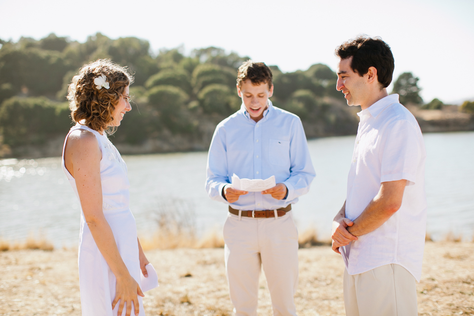 china camp state park wedding, san rafael wedding photographer, elope, elopement wedding, intimate wedding, rustic wedding, untraditional wedding, golden light portraits, rustic steam boat, vintage steam boat, lake, water, small ceremony, diy brides