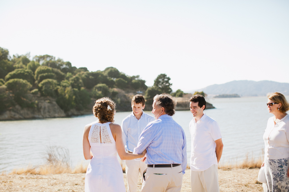 china camp state park wedding, san rafael wedding photographer, elope, elopement wedding, intimate wedding, rustic wedding, untraditional wedding, golden light portraits, rustic steam boat, vintage steam boat, lake, water, small ceremony, diy brides