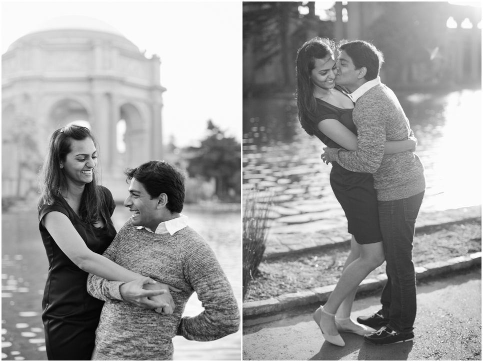 PALACE OF FINE ARTS engagement, san francisco engagement session, engagement photographer, indian engagement photographer