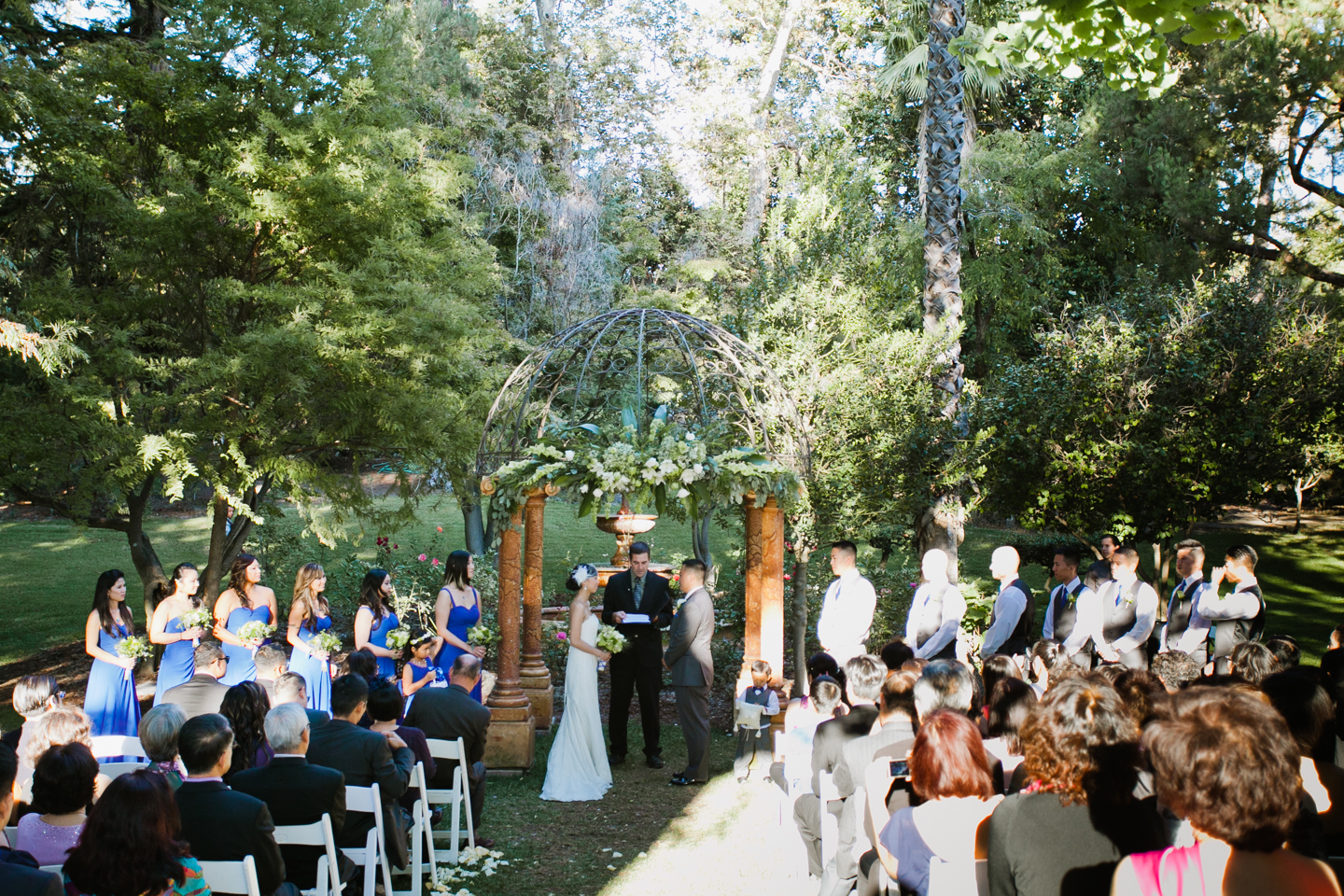 palmdale estate wedding photography; fremont wedding; east bay wedding photographer; tent wedding; 1000 fine events; green and blue wedding; tall centerpieces; green apple centerpieces; first look; outdoor wedding; joel vanz; large bridal party