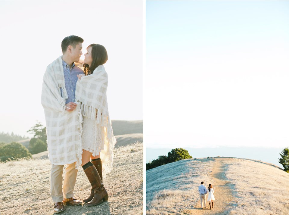 san francisco engagement session, san francisco engagement photographer, bay area wedding photographer, golden light, california wedding photography, jasmine lee photography, marin headlands, Sausalito engagement, props engagement, anthrologie engagement session 