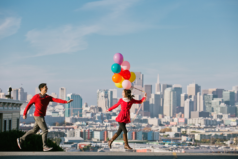  san francisco engagement session, san francisco engagement photographer, bay area wedding photographer, golden light, california wedding photography, jasmine lee photography, ice cream engagement, Humphry Slocombe Ice Cream, mission district engagement, potrero hill engagement, balloons