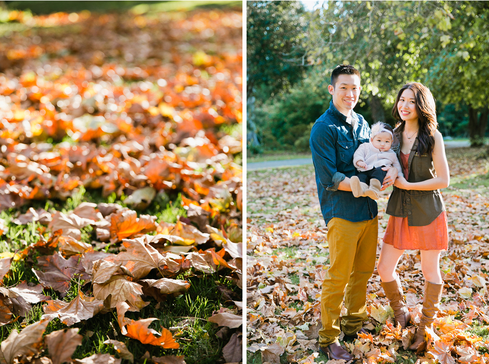 san francisco engagement session, san francisco engagement photographer, bay area wedding photographer, golden light, california wedding photography, jasmine lee photography, san francisco family session, golden gate park family session, family portraits, fall season, fall leaves, fall colors