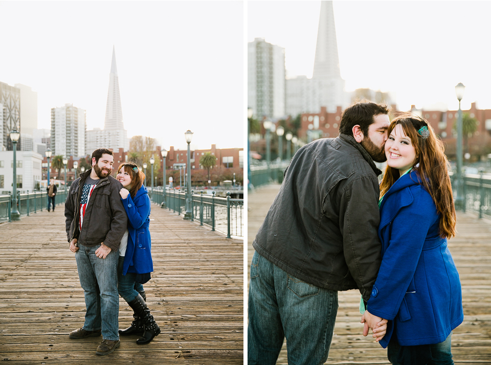  san francisco engagement session, san francisco engagement photographer, bay area wedding photographer, golden light, california wedding photography, jasmine lee photography, graffiti wall engagement, artwork, urban engagement, pier 7 engagement