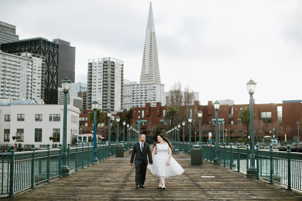 san francisco city hall wedding photographer, courthouse wedding, civil ceremony wedding, christian louboutin white glitter wedding shoes, Decollete Glitter Point-Toe Red Sole Pump, Glacier, creative city hall wedding photos, silhouette wedding photos, the most creative wedding photos at san francisco city hall, pier 7, golden light, rainy wedding, happy wedding couple, bay area wedding photographer, architecture wedding photography, transamerica pyramid, jasmine lee photography