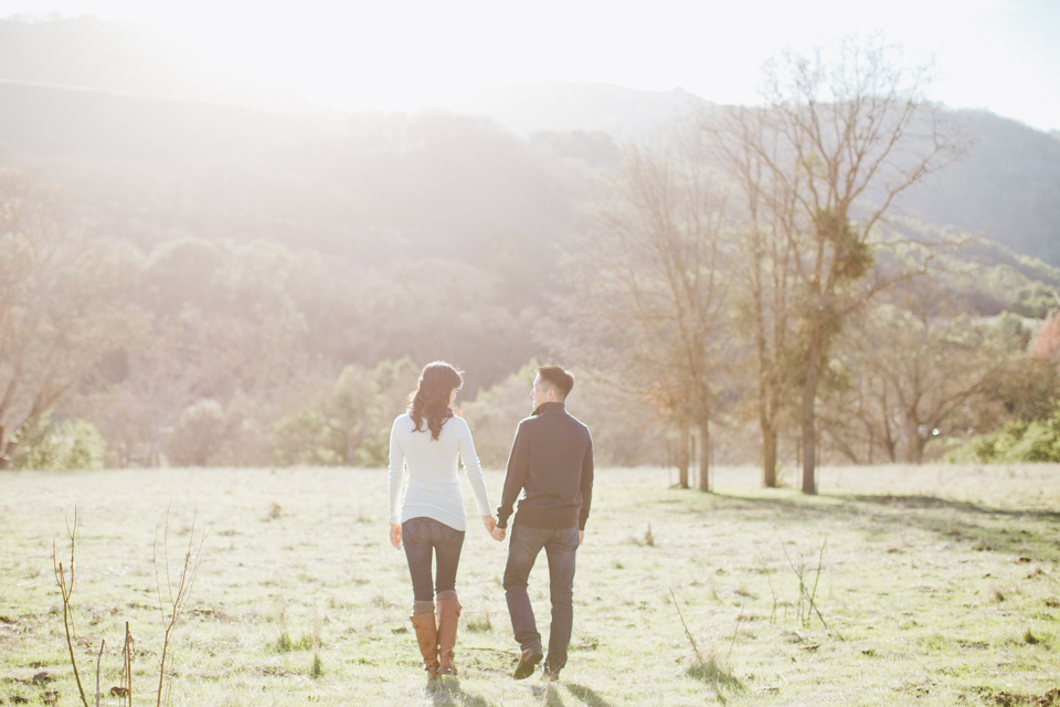 sunol regional park engagement session, post-wedding session, anniversary session, open fields, oak tree, golden light, vintage post-wedding session, cows, east bay wedding photographer, bay area wedding photographer, jasmine lee photography, flower fields