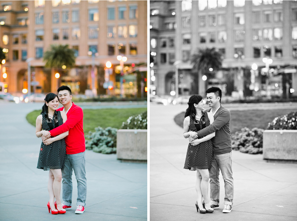san francisco engagement session, candy shop engagement, miettes engagement session, colorful and playful engagement, hayes valley engagement session, urban couple session, embarcadero session, cupids arrow, night engagement session, bay bridge engagement, ferry building engagement, jasmine lee photography