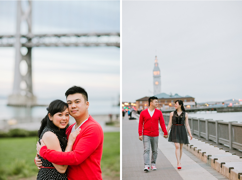 san francisco engagement session, candy shop engagement, miettes engagement session, colorful and playful engagement, hayes valley engagement session, urban couple session, embarcadero session, cupids arrow, night engagement session, bay bridge engagement, ferry building engagement, jasmine lee photography