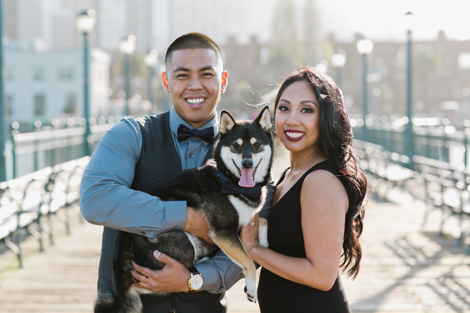 san francisco engagement photography, pier 7, urban engagement, weather balloons, shiba inu, napa couple engagement, golden light, whimsical engagement, picnic themed engagement, macaroons, macaron, creative engagement photography, bay area wedding photographer, charmed events group, jasmine lee photography