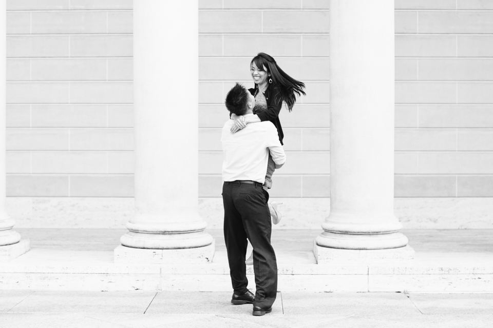 legion of honor engagement session, sutro baths engagement session, high school sweethearts, urban engagement, san francisco engagement photography, museum engagement, bay area wedding photographer, jasmine lee photography