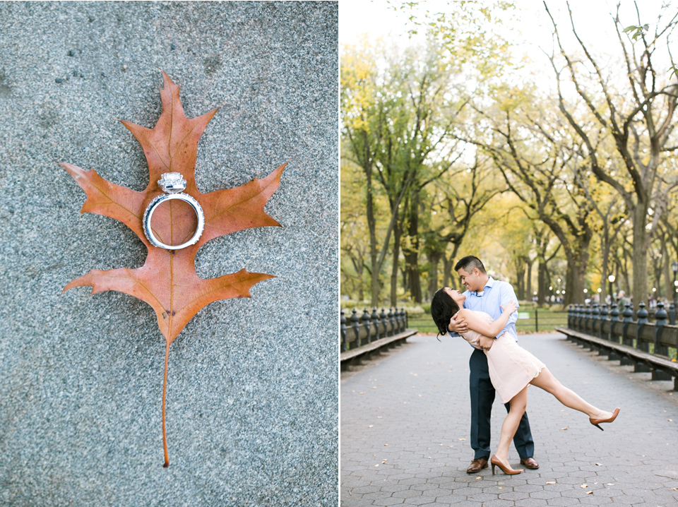 new york city, new york, big apple, central park engagement session, post-wedding session, central park, bethesda fountain, willow trees, golden light, urban city engagement session, east coast wedding photographer, new york wedding photographer, new york engagement photographer, autumn engagement, fall engagement, cronuts, brownstone homes, upper east side engagement, turtle pond, bank rock bay, ladies pavilion, hernshead, weeping willows, the mall,  upper west side,  city that never sleeps, destination wedding photography, destination engagement photography, jasmine lee photography