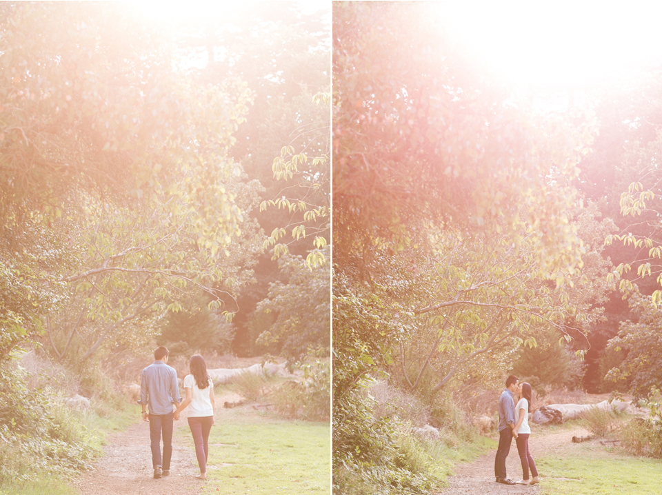 golden gate park picnic engagement session, casual san francisco engagement session, pier 7 engagement photos, windy day engagement, bay area wedding photography, jasmine lee photography