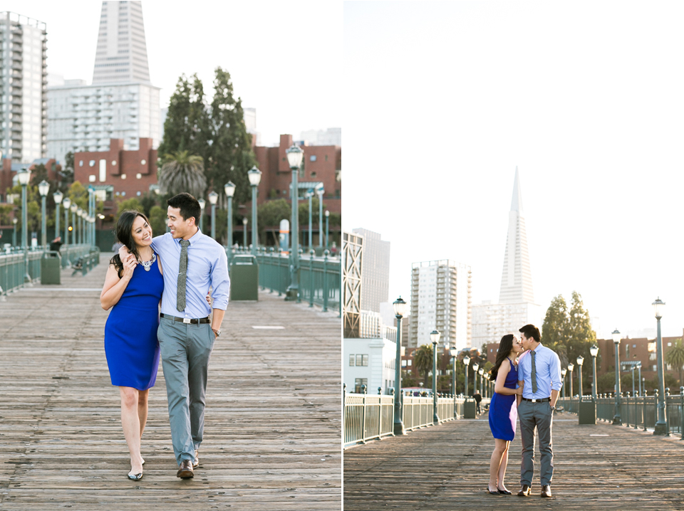 golden gate park picnic engagement session, casual san francisco engagement session, pier 7 engagement photos, windy day engagement, bay area wedding photography, jasmine lee photography