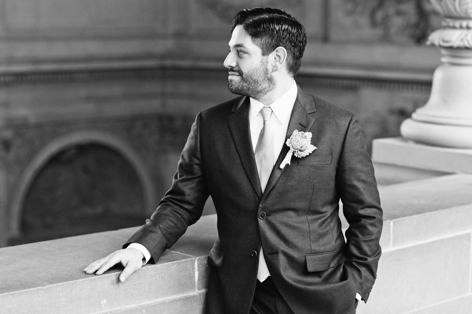 san francisco city hall elopement, city hall wedding, casual city hall wedding, Susie Chhuor Professional Hair and Makeup Studio, church street flowers, long sleeve knee length wedding gown, updo hairstyle, bay area wedding photography, san francisco wedding photographer, jasmine lee photography