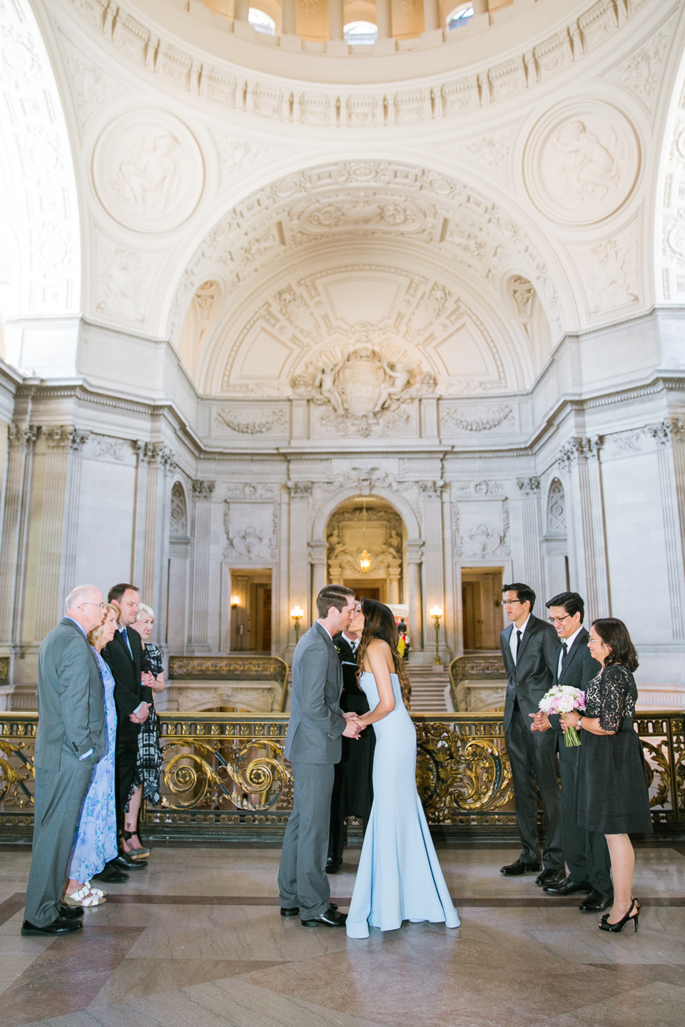 san francisco city hall wedding photography, city hall wedding elopement, blue mermaid wedding dress, breaking wedding traditions, creative city hall wedding photos, san francisco wedding photographer, bay area wedding photography, j, vanessa nicole engagement ring, asmine lee photography