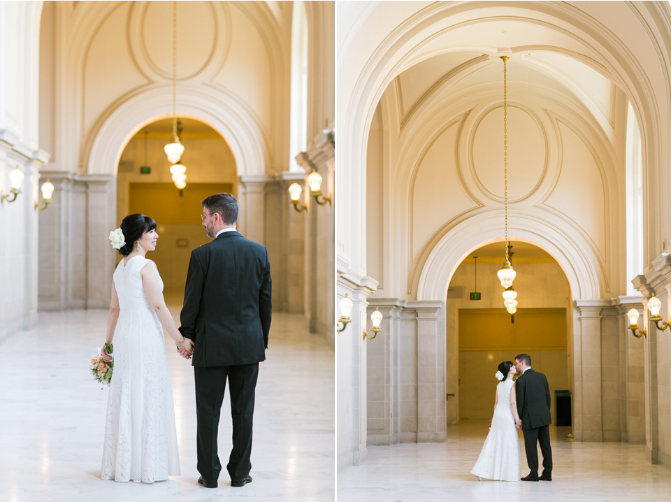 san francisco city hall elopement, city hall wedding, casual city hall wedding, makeup by quis, church street flowers, updo hairstyle, bay area wedding photography, san francisco wedding photographer, jasmine lee photography