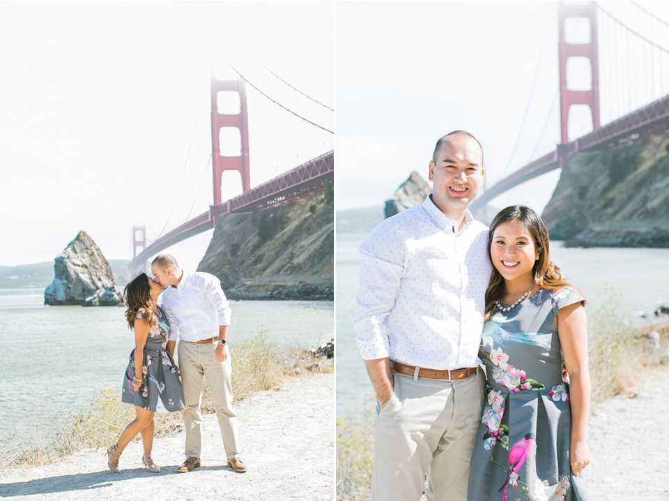 sausalito engagement session, cavallo point engagement session, golden gate bridge, cliff side engagement session, rodeo beach, golden light, film, north bay engagement session, california wedding photographer, elegant couple, san francisco engagement session, san francisco engagement photographer, bay area wedding photographer, golden light, california wedding photography, golden gate park engagement session, stow lake, engagement session, destination wedding photographer, jasmine lee photography 