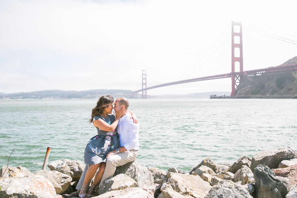 sausalito engagement session, cavallo point engagement session, golden gate bridge, cliff side engagement session, rodeo beach, golden light, film, north bay engagement session, california wedding photographer, elegant couple, san francisco engagement session, san francisco engagement photographer, bay area wedding photographer, golden light, california wedding photography, golden gate park engagement session, stow lake, engagement session, destination wedding photographer, jasmine lee photography 