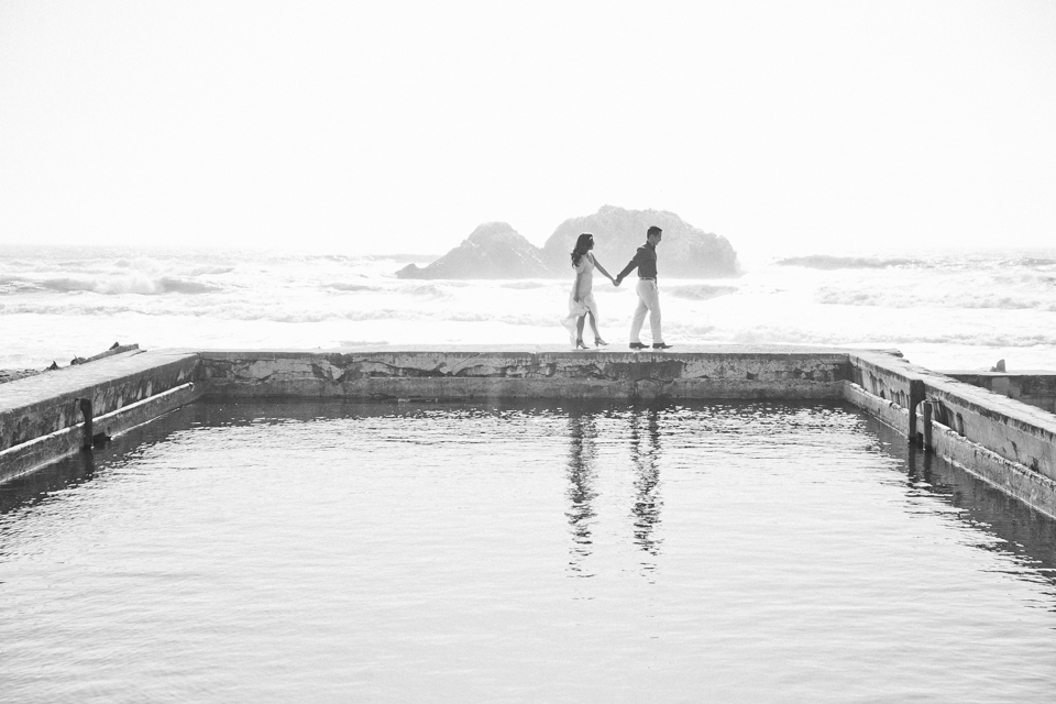 san francisco engagement session, san francisco engagement photographer, bay area wedding photographer, sutro baths engagement, california wedding photography, legion of honor engagement session, engagement session, museum proposal, she said yes, destination wedding photographer, baker beach engagement session, jasmine lee photography 