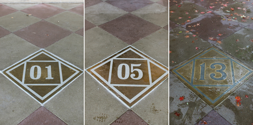 stanford engagement photographer, stanford university, january 5, 2013 date, dates on floor, numbers on floor