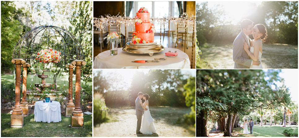 chic wedding, palmdale estates wedding, rustic chic wedding, fremont wedding photographer, hanging flowers on alter, rustic location, golden light, wedding couple, bride and groom