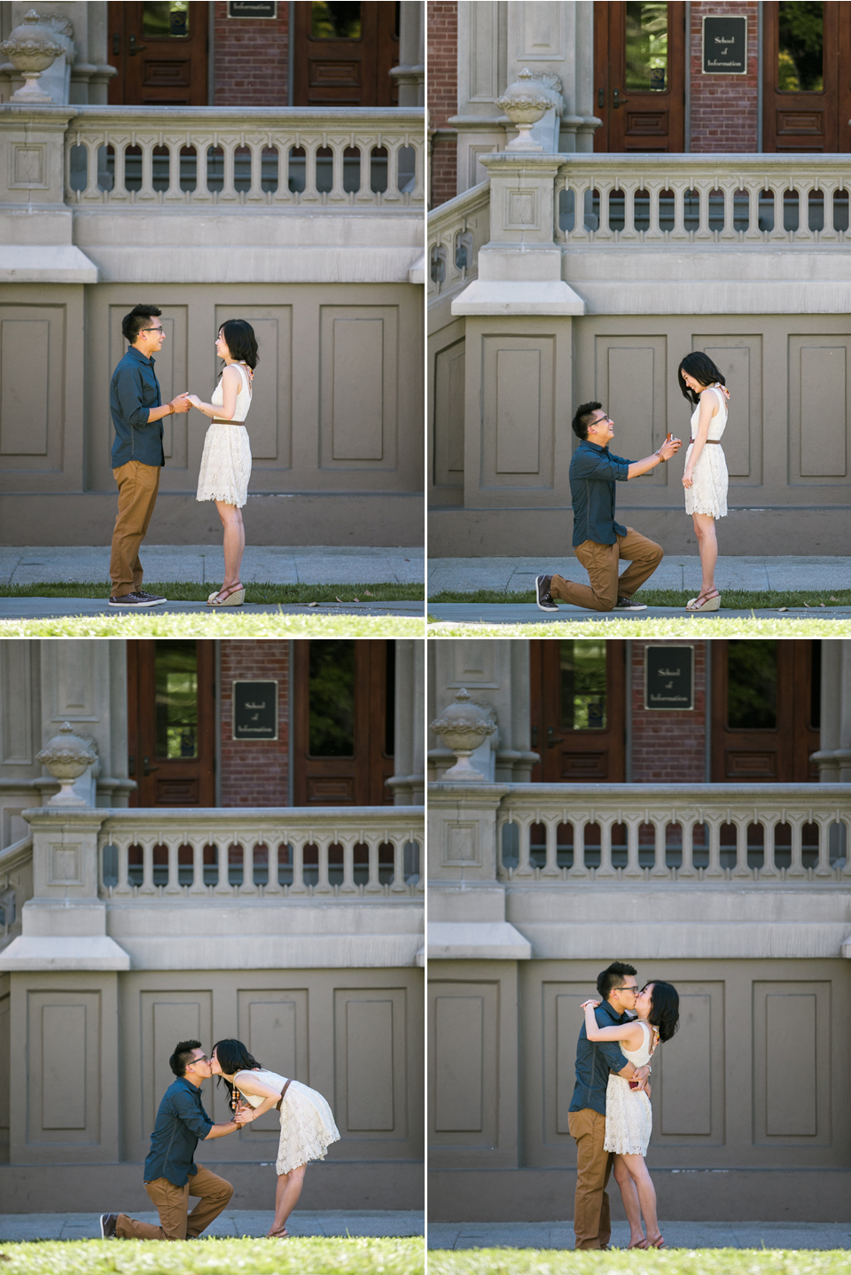 uc berkeley proposal photo session, proposal, she said yes!, berkeley, jasmine lee photography